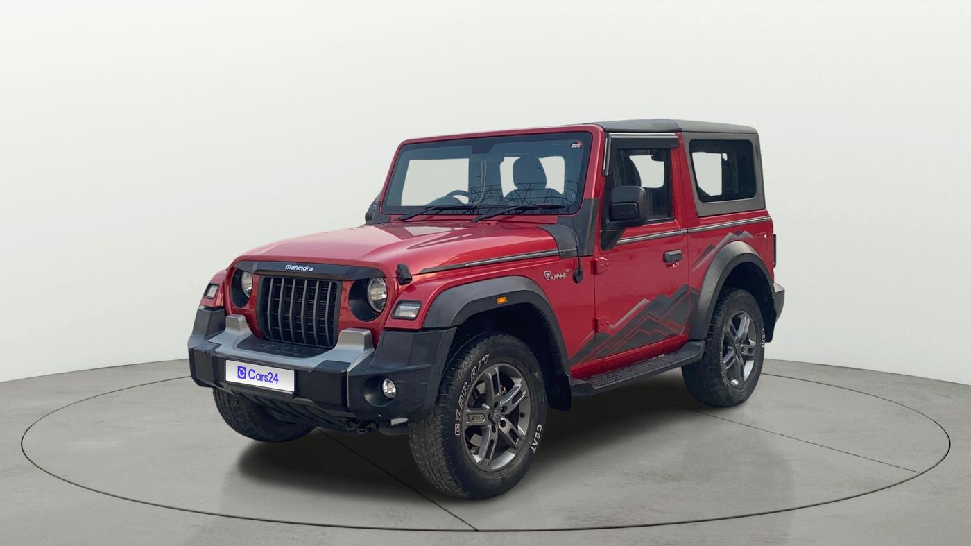 2020 Mahindra Thar LX D AT 4WD HT, Diesel, Automatic, 31,145 km, Left Front Diagonal