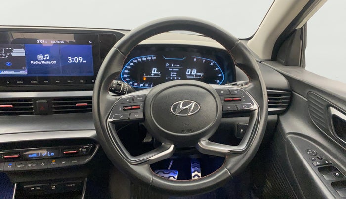 2022 Hyundai NEW I20 Asta (O) 1.0 Turbo DCT Dual Tone, Petrol, Automatic, 44,462 km, Steering Wheel Close Up