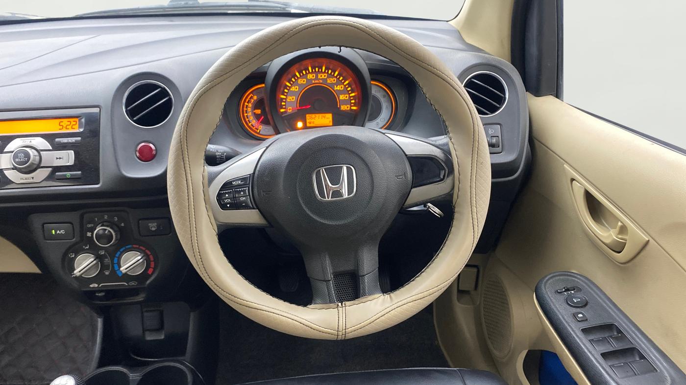 2014 Honda Brio S MT, Petrol, Manual, 62,077 km, Steering Wheel Close Up