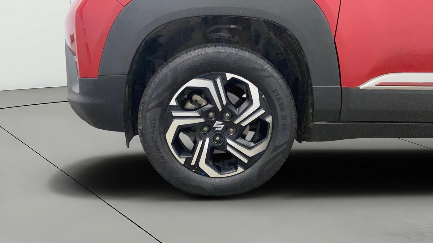 2022 Maruti BREZZA ZXI + SMART HYBRID, Petrol, Manual, 1,23,851 km, Left Front Wheel