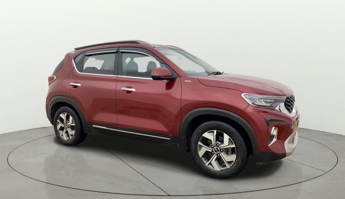 2021 KIA SONET HTX 1.0 IMT, Petrol, Manual, 61,182 km, Right Front Diagonal