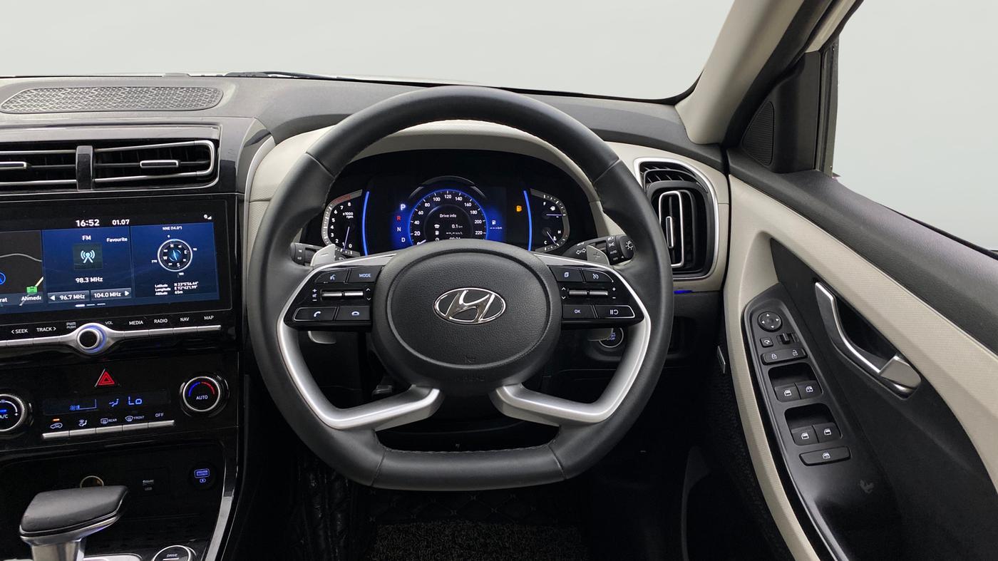 2022 Hyundai Creta SX (O) IVT 1.5 PETROL, Petrol, Automatic, 42,157 km, Steering Wheel Close Up