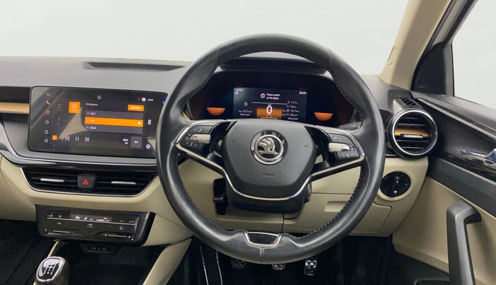 2022 Skoda SLAVIA STYLE 1.0L TSI MT, Petrol, Manual, 46,541 km, Steering Wheel Close Up