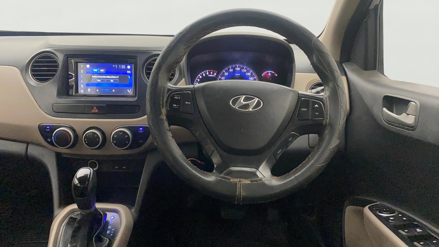 2014 Hyundai Grand i10 ASTA AT 1.2 KAPPA VTVT, Petrol, Automatic, 66,479 km, Steering Wheel Close Up