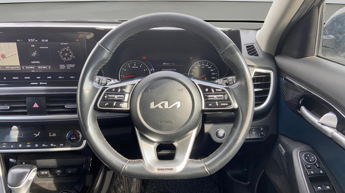 2022 KIA SELTOS X LINE 1.4 DCT, Petrol, Automatic, 83,632 km, Steering Wheel Close Up