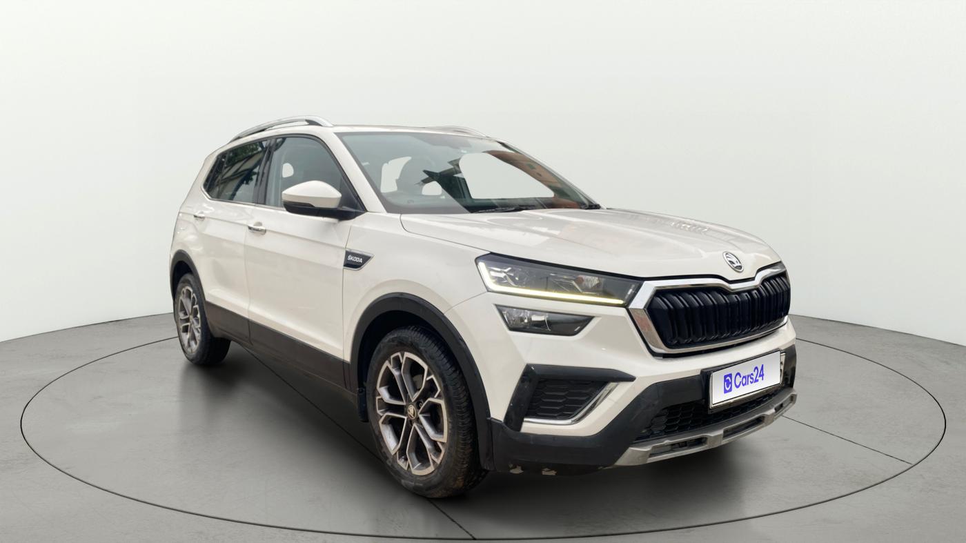 2022 Skoda KUSHAQ STYLE 1.0L TSI AT, Petrol, Automatic, 15,245 km, Right Front Diagonal