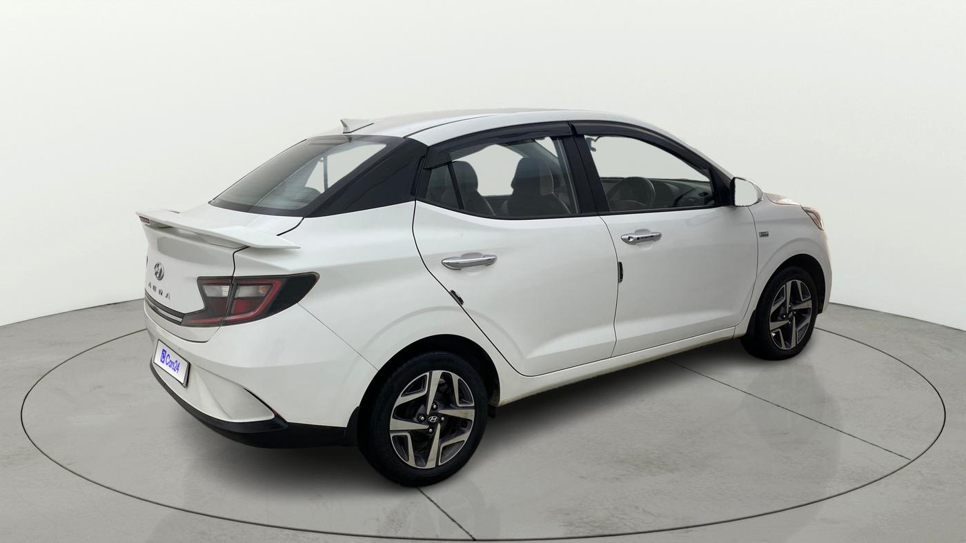 2022 Hyundai AURA SX PLUS 1.2 AMT, Petrol, Automatic, 36,346 km, Right Back Diagonal