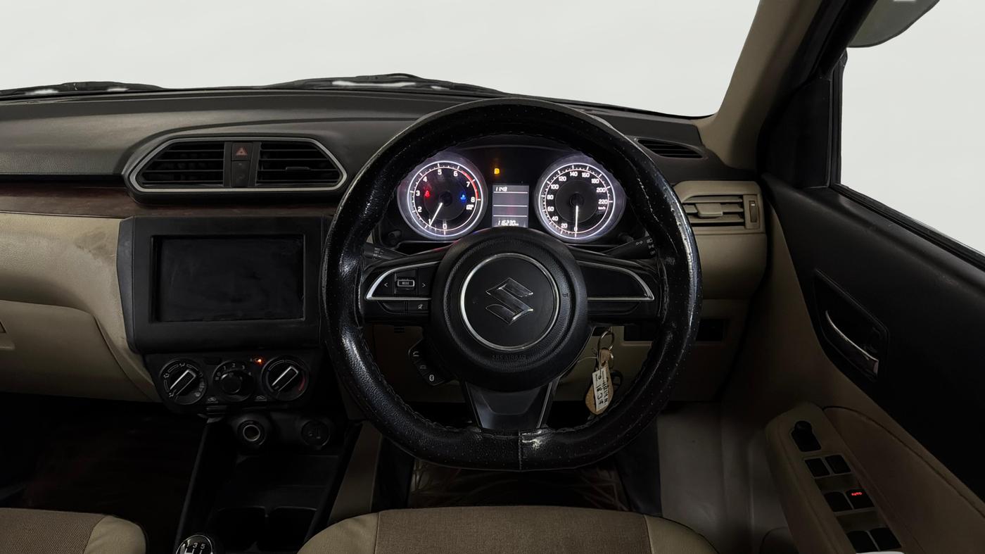 2017 Maruti Dzire VXI, Petrol, Manual, 1,16,292 km, Steering Wheel Close Up