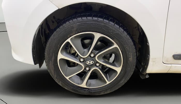 2017 Hyundai Grand i10 SPORTZ (O) AT 1.2 KAPPA VTVT, Petrol, Automatic, 45,708 km, Left Front Wheel
