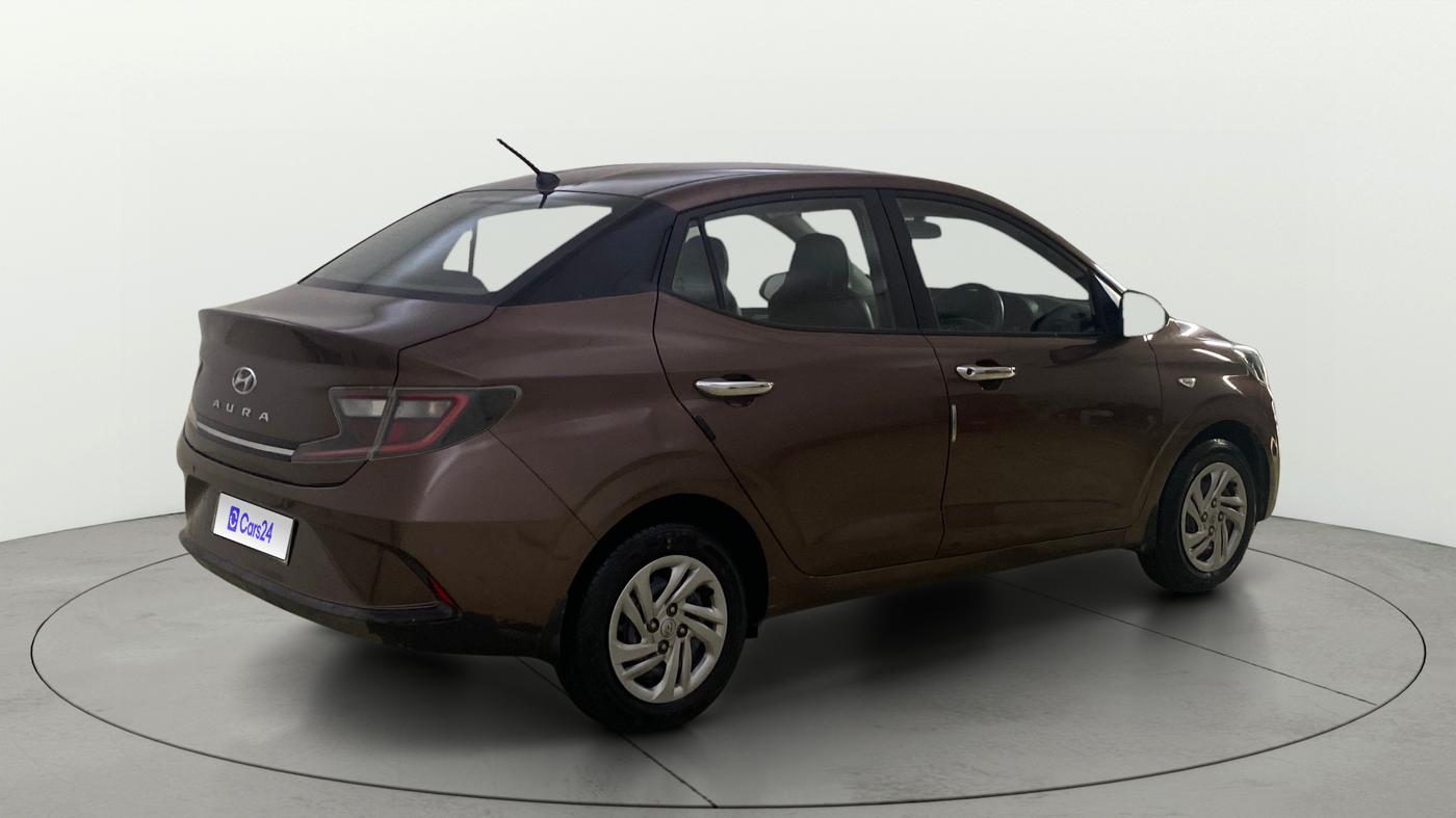 2020 Hyundai AURA S 1.2 CNG, CNG, Manual, 52,138 km, Right Back Diagonal