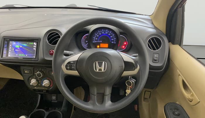 2015 Honda Amaze 1.2L I-VTEC S, CNG, Manual, 88,225 km, Steering Wheel Close Up