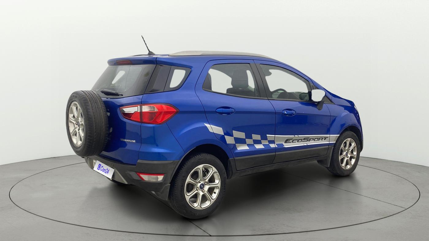 2018 Ford Ecosport TITANIUM + 1.5L PETROL AT, Petrol, Automatic, 1,07,052 km, Right Back Diagonal