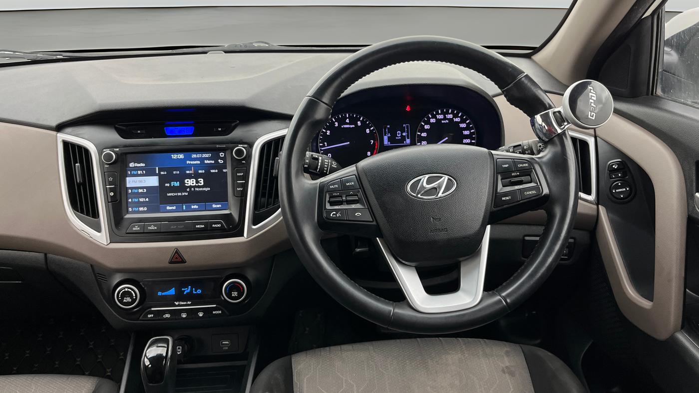 2018 Hyundai Creta SX AT 1.6 PETROL, Petrol, Automatic, 56,030 km, Steering Wheel Close Up