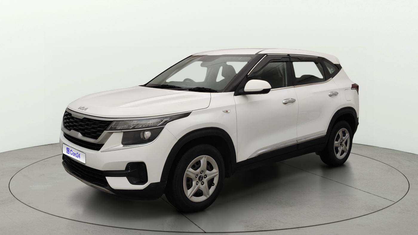 2022 KIA SELTOS HTE 1.5 DIESEL, Diesel, Manual, 1,42,977 km, Left Front Diagonal