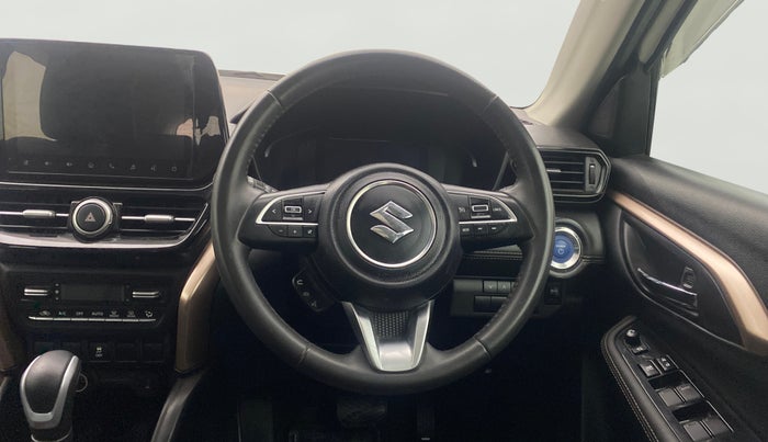 2023 Maruti Grand Vitara ALPHA PLUS HYBRID ECVT, Hybrid, Automatic, 74,240 km, Steering Wheel Close Up