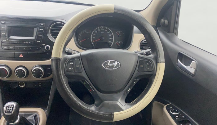 2016 Hyundai Grand i10 ASTA (O) 1.2 KAPPA VTVT, Petrol, Manual, 43,970 km, Steering Wheel Close Up