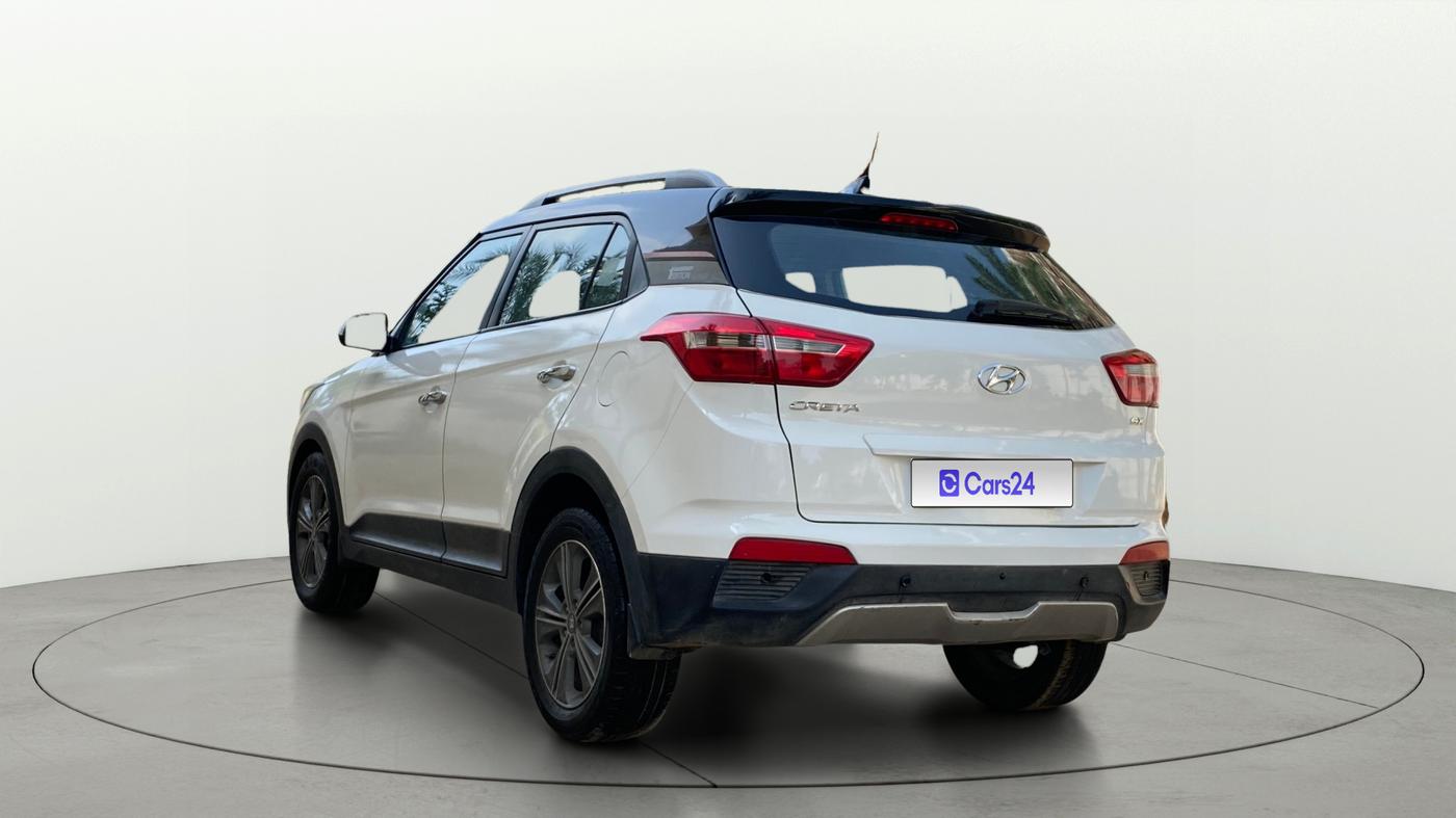 2016 Hyundai Creta SX PLUS  ANNIVERSARY EDITION 1.6 PETROL, Petrol, Manual, 1,05,639 km, Left Back Diagonal
