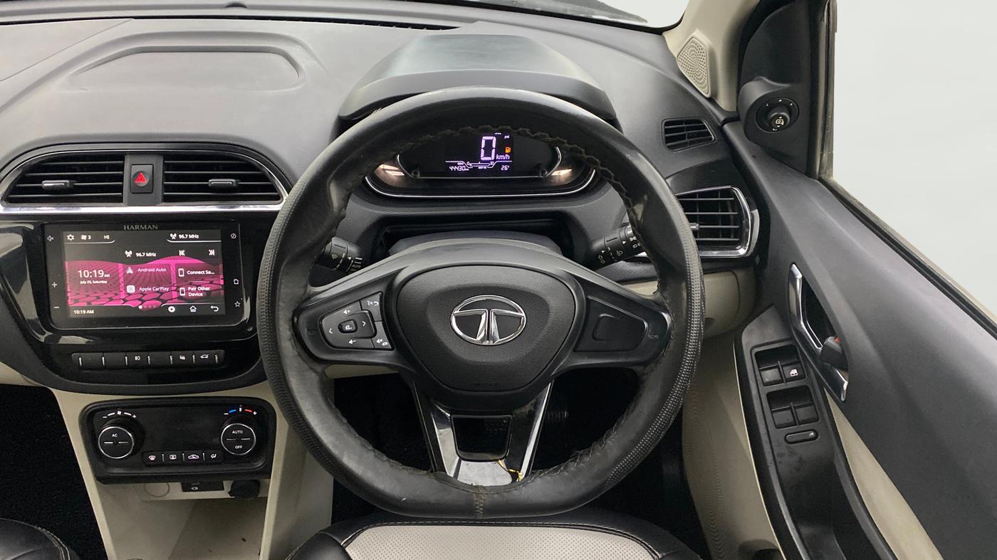 2023 Tata TIGOR XZ PLUS PETROL, Petrol, Manual, 44,430 km, Steering Wheel Close Up