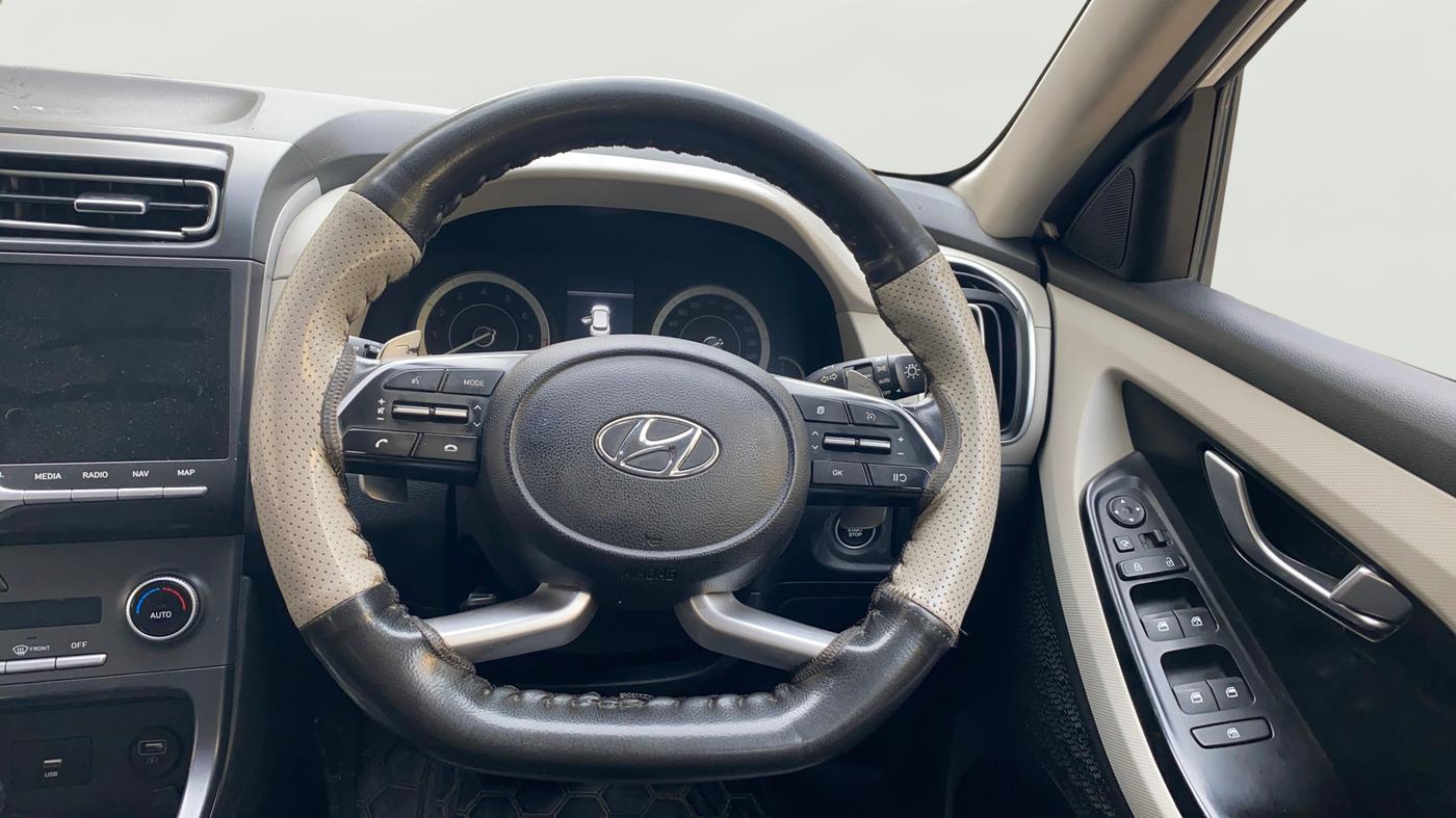 2021 Hyundai Creta SX IVT 1.5 PETROL, Petrol, Automatic, 84,756 km, Steering Wheel Close Up