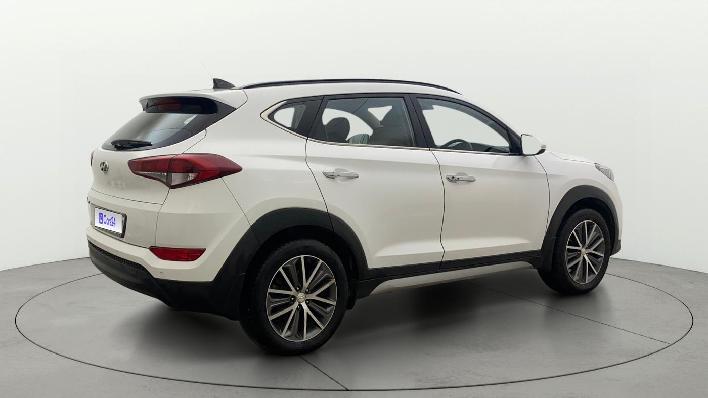 2019 Hyundai Tucson GL (O) 2WD AT PETROL, Petrol, Automatic, 1,14,846 km, Right Back Diagonal