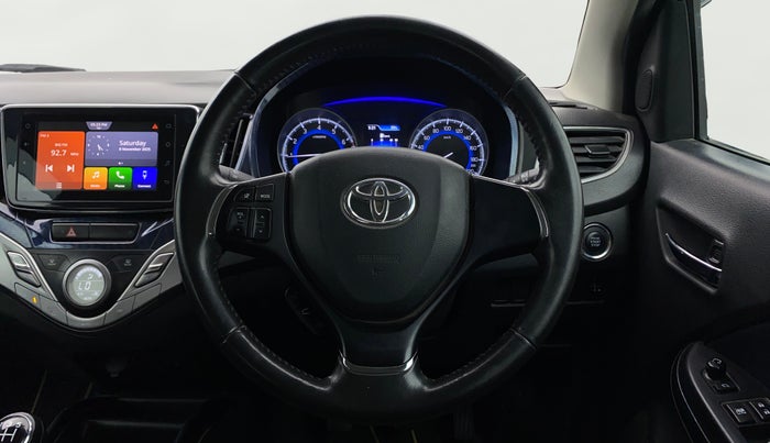 2020 Toyota Glanza V, Petrol, Manual, 60,189 km, Steering Wheel Close Up