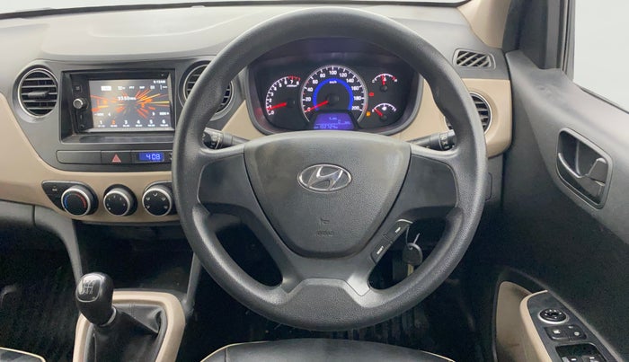 2016 Hyundai Grand i10 MAGNA 1.2 KAPPA VTVT, Petrol, Manual, 1,02,687 km, Steering Wheel Close Up
