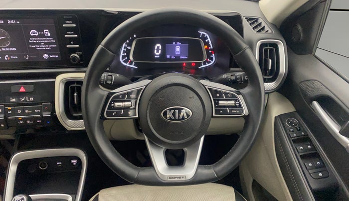 2021 KIA SONET HTX 1.0 IMT, Petrol, Manual, 33,427 km, Steering Wheel Close Up