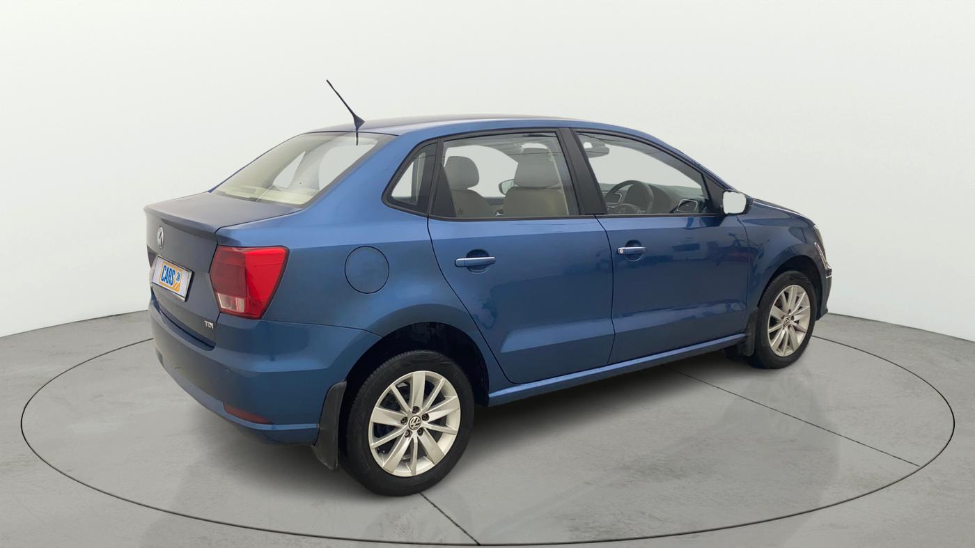 2017 Volkswagen Ameo HIGHLINE PLUS 1.5L AT 16 ALLOY, Diesel, Automatic, 71,356 km, Right Back Diagonal