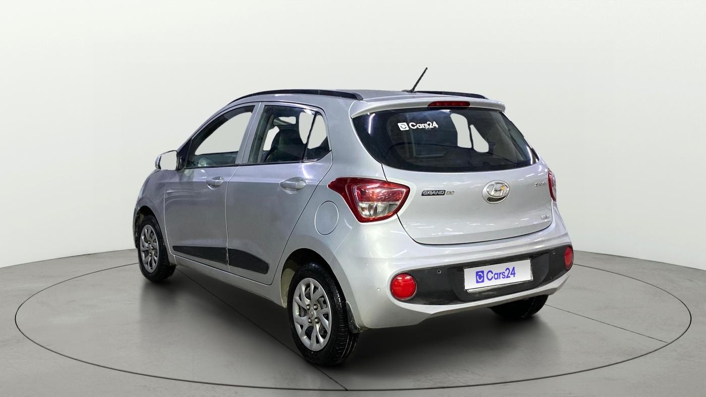 2017 Hyundai Grand i10 SPORTZ (O) 1.2 KAPPA VTVT, Petrol, Manual, 25,322 km, Left Back Diagonal