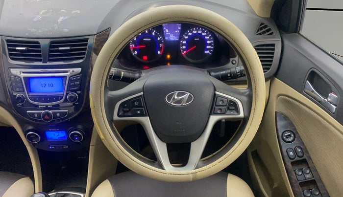 2012 Hyundai Verna FLUIDIC 1.6 VTVT EX, Petrol, Manual, 79,823 km, Steering Wheel Close Up