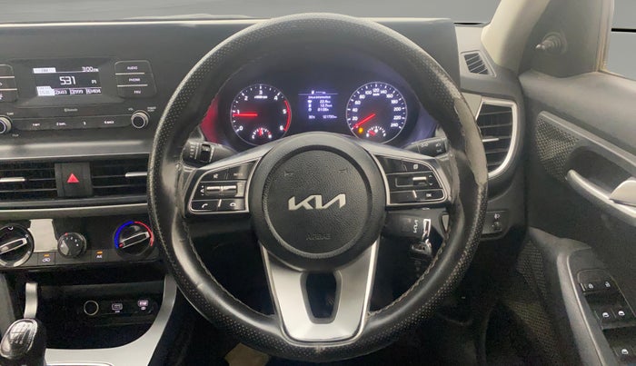 2023 KIA SELTOS HTE 1.5 DIESEL, Diesel, Manual, 1,21,707 km, Steering Wheel Close Up