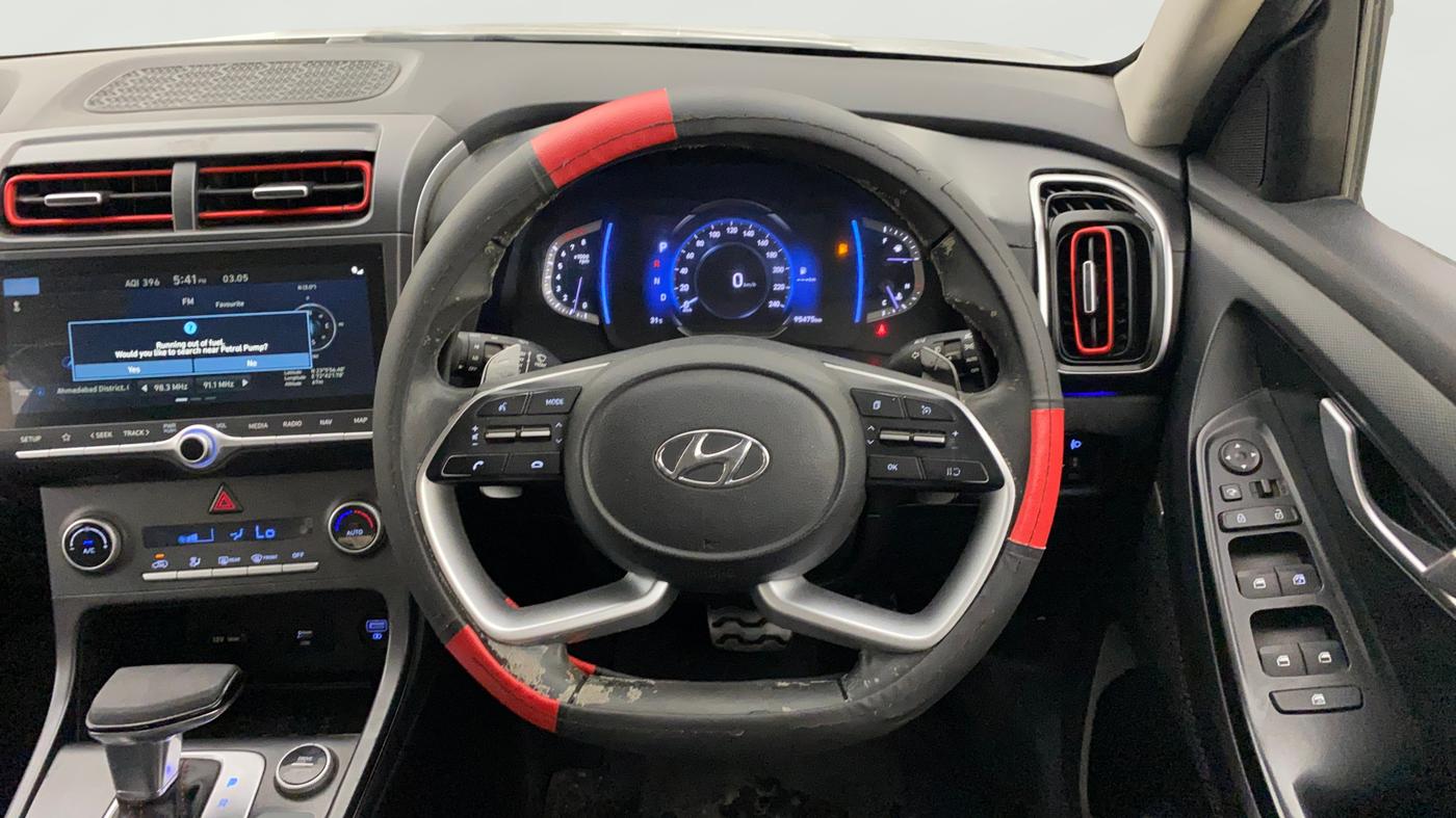 2021 Hyundai Creta SX (O) 1.4 TURBO DCT, Petrol, Automatic, 95,470 km, Steering Wheel Close Up
