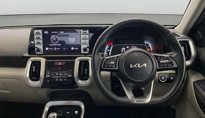 2022 KIA SONET HTX 1.0 IMT, Petrol, Manual, 29,354 km, Steering Wheel Close Up