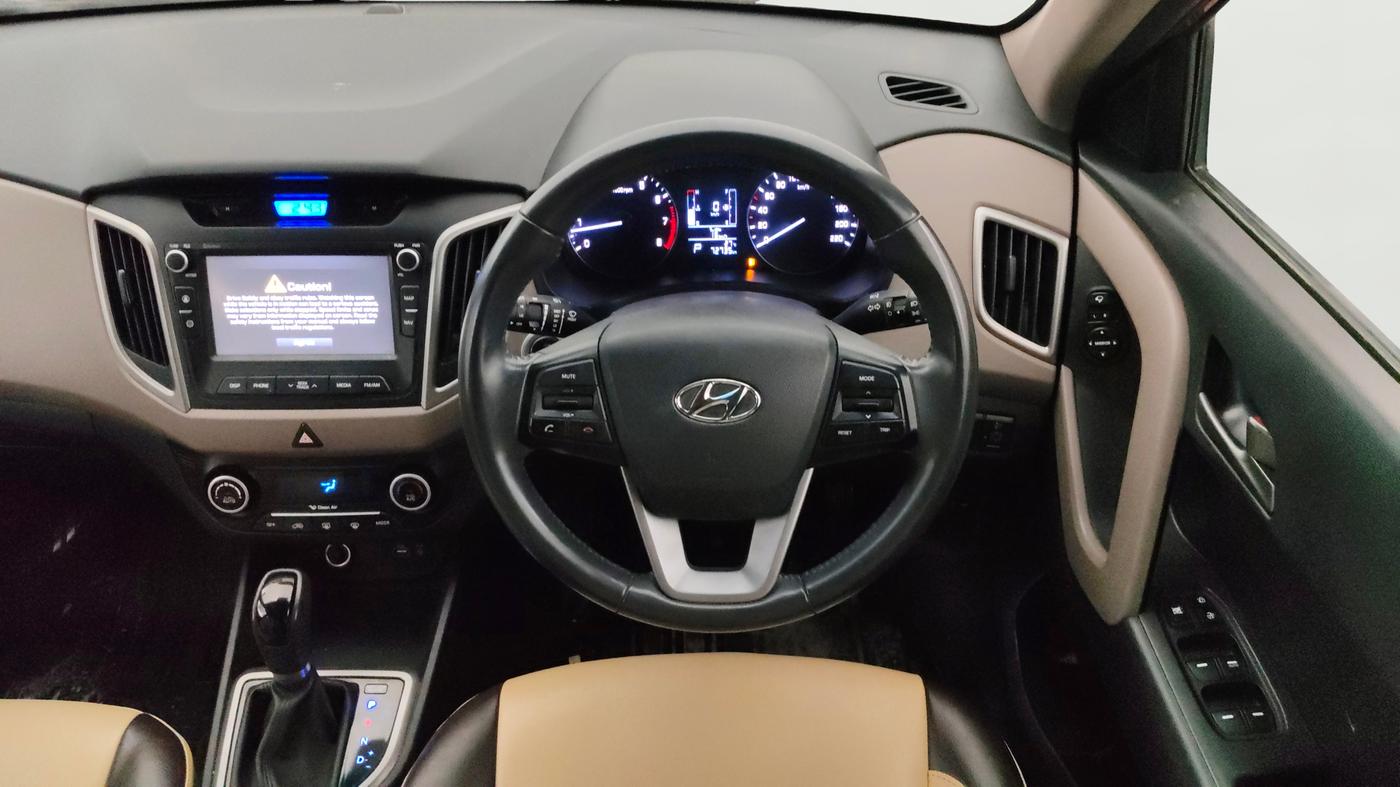 2016 Hyundai Creta SX PLUS AT 1.6 PETROL, Petrol, Automatic, 72,711 km, Steering Wheel Close Up
