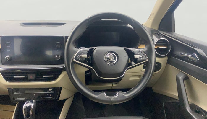 2022 Skoda SLAVIA STYLE 1.0L TSI AT, Petrol, Automatic, 17,567 km, Steering Wheel Close Up