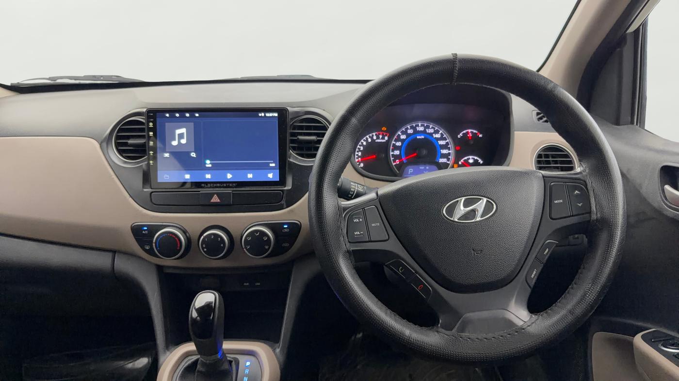 2014 Hyundai Grand i10 ASTA AT 1.2 KAPPA VTVT, CNG, Automatic, 44,971 km, Steering Wheel Close Up