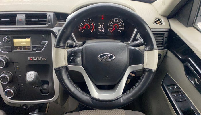 2016 Mahindra Kuv100 K6 PLUS D 5 STR, Diesel, Manual, 1,06,256 km, Steering Wheel Close Up