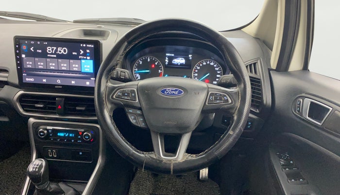2019 Ford Ecosport TITANIUM + 1.5L DIESEL, Diesel, Manual, 1,26,514 km, Steering Wheel Close Up