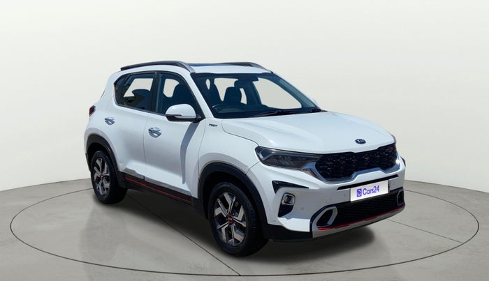 2020 KIA SONET GTX PLUS 1.0 DCT, Petrol, Automatic, 1,35,170 km, Right Front Diagonal