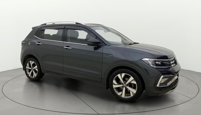2022 Volkswagen TAIGUN TOPLINE 1.0 TSI MT, Petrol, Manual, 1,00,095 km, Right Front Diagonal