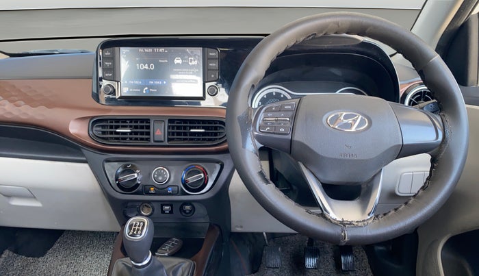2022 Hyundai AURA SX 1.2, Petrol, Manual, 45,032 km, Steering Wheel Close Up