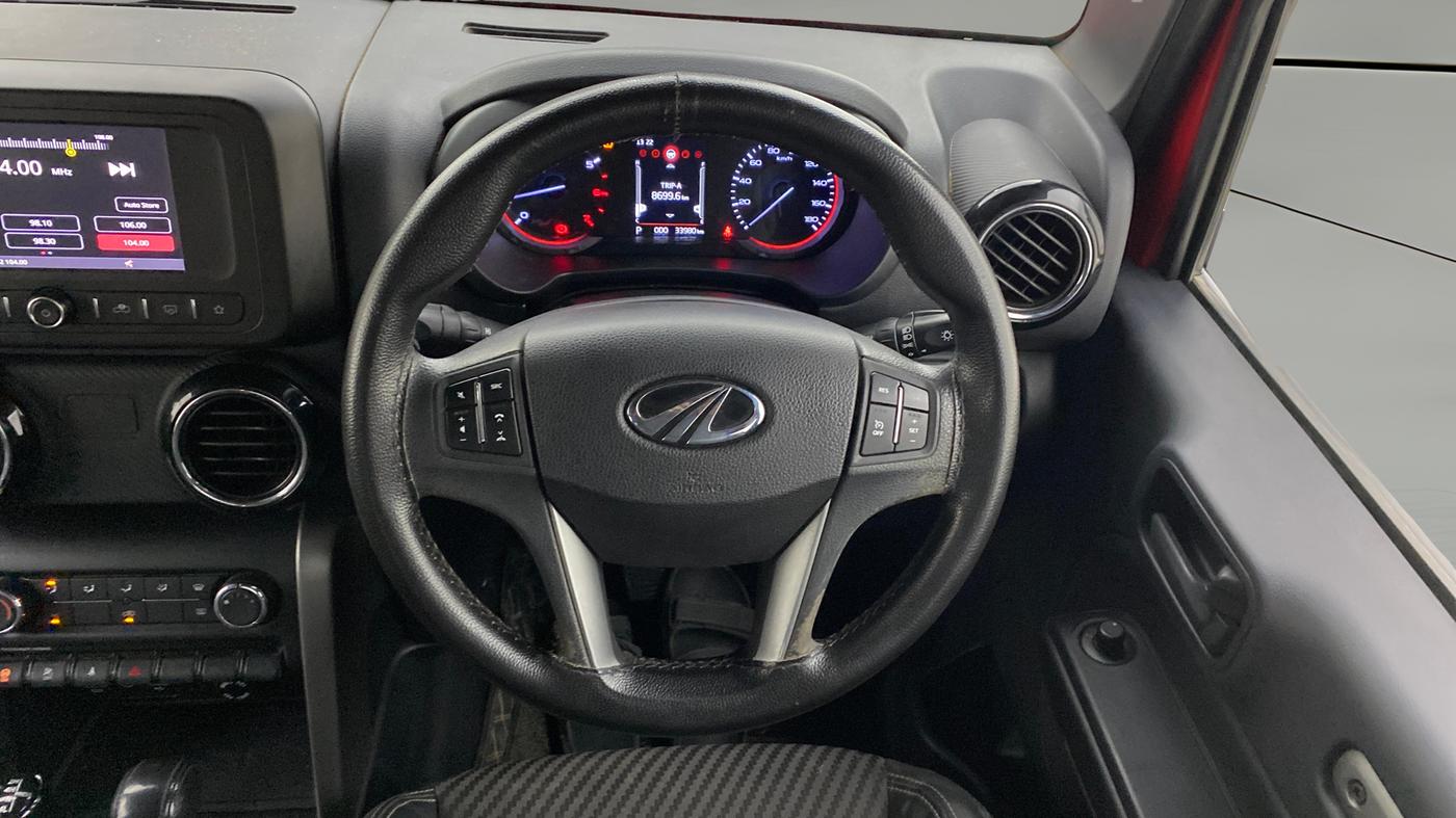 2021 Mahindra Thar LX PETROL HT 4WD AT, Petrol, Automatic, 33,980 km, Steering Wheel Close Up