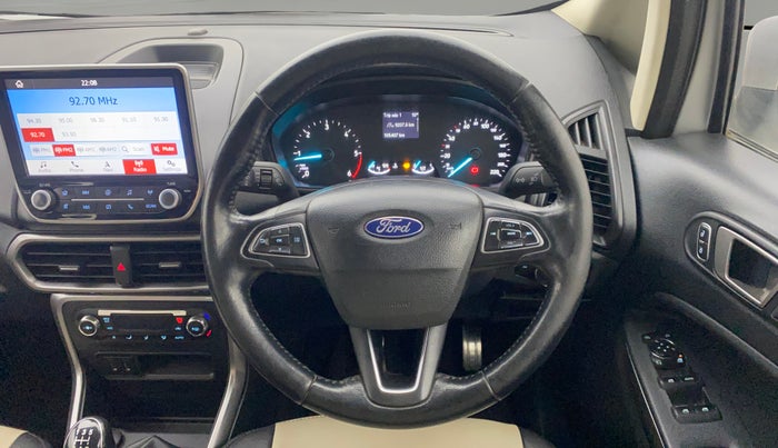 2018 Ford Ecosport TITANIUM 1.5L DIESEL, Diesel, Manual, 1,05,406 km, Steering Wheel Close Up