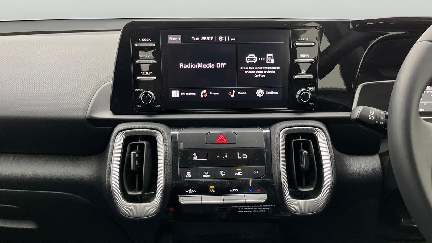 2025 KIA SONET HTK Plus (O) 1.2 Petrol MT, Petrol, Manual, 7,376 km, Air Conditioner