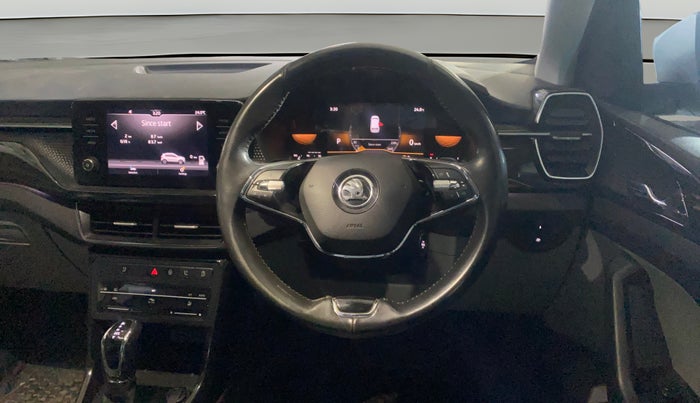 2022 Skoda KUSHAQ STYLE 1.0L TSI AT (6 AIRBAGS), Petrol, Automatic, 47,950 km, Steering Wheel Close Up