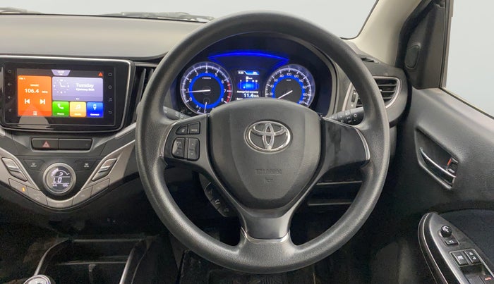 2021 Toyota Glanza G, Petrol, Manual, 26,572 km, Steering Wheel Close Up
