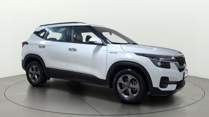 2020 KIA SELTOS HTK PLUS AT 1.5 DIESEL, Diesel, Automatic, 1,41,430 km, Right Front Diagonal