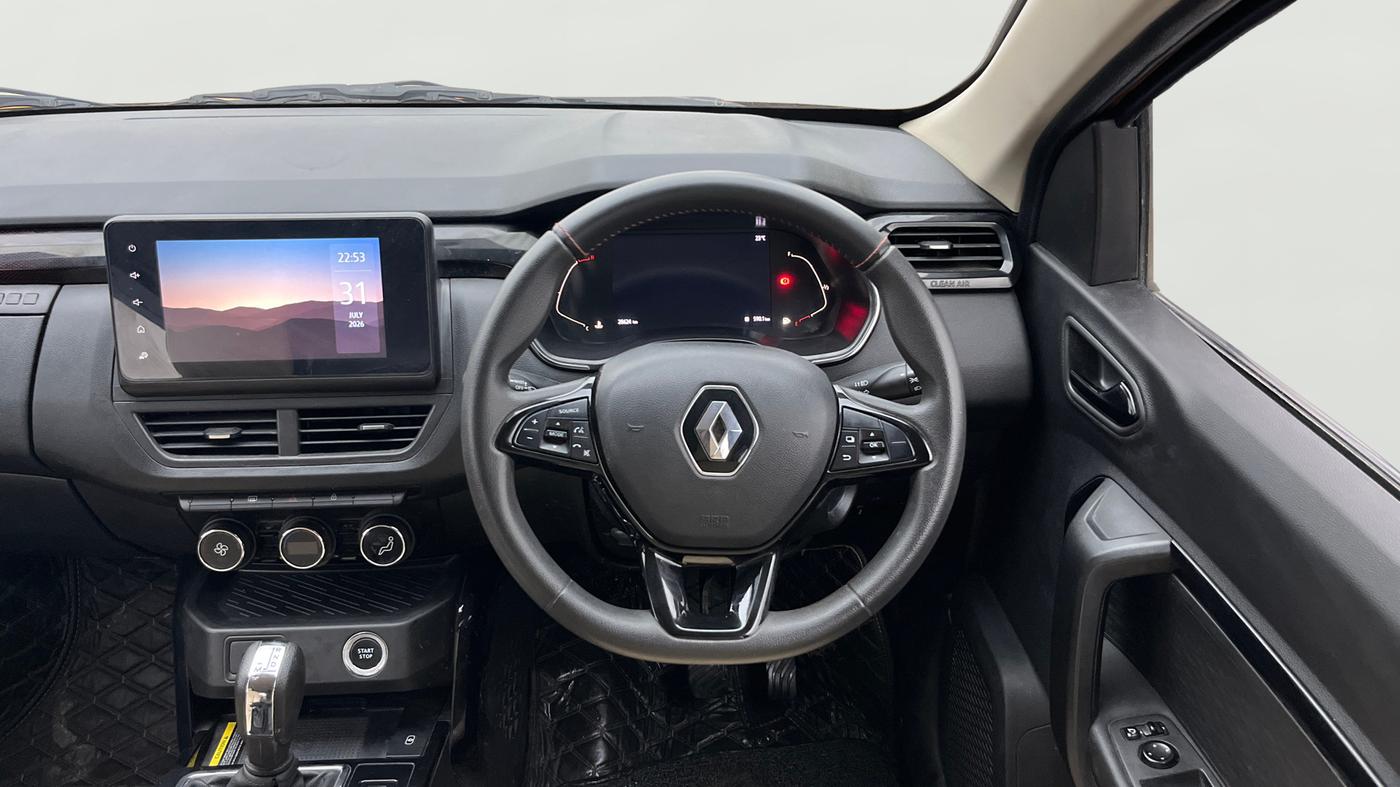 2022 Renault Kiger RXZ AMT DUAL TONE, Petrol, Automatic, 28,623 km, Steering Wheel Close Up