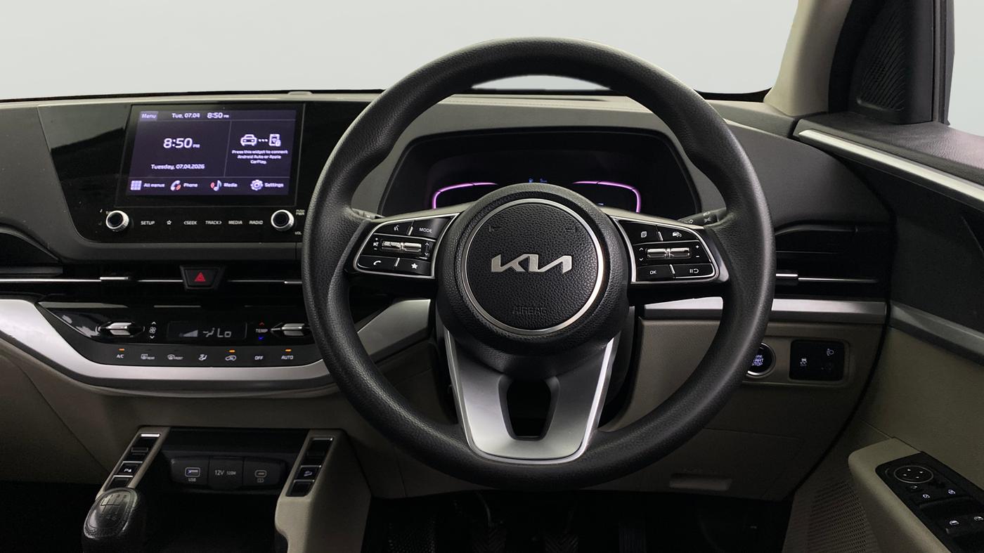 2022 KIA CARENS PRESTIGE PLUS 1.4 PETROL 7 STR, Petrol, Manual, 54,187 km, Steering Wheel Close Up