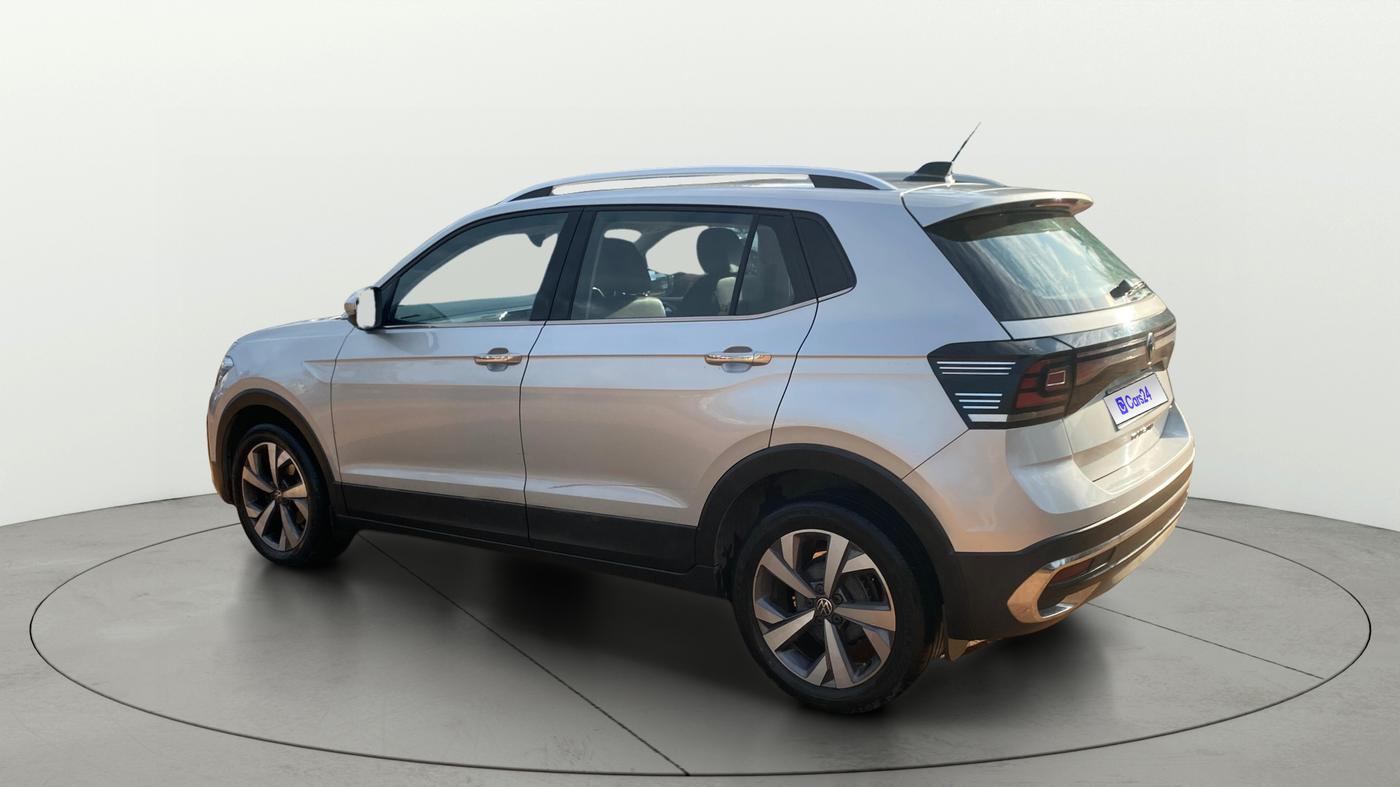 2021 Volkswagen TAIGUN TOPLINE 1.0 TSI AT, Petrol, Automatic, 44,429 km, Left Back Diagonal